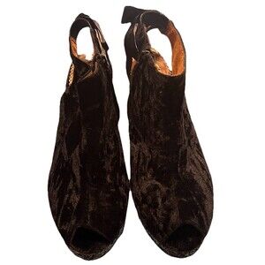 Poetic Licence Perfectly Lovely Black Velvet Glitter Platform Heels Size 10 NIB